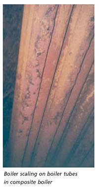 Scaling in boiler