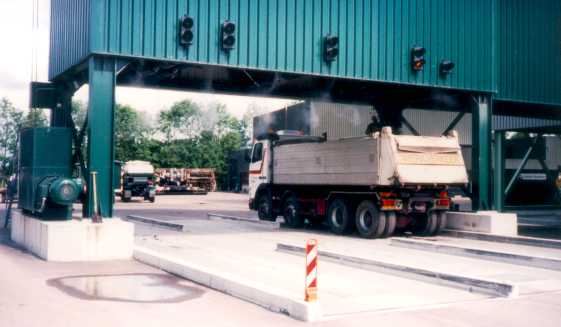 Geruchsbeseitigung bei einer Asphaltfabrik