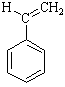 Chemische Struckturformel von Styrol